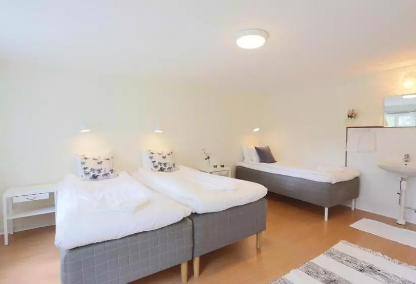 Quarto Triplo Estandar Banheiro Compartilhado, Hälleviks Havsbad
