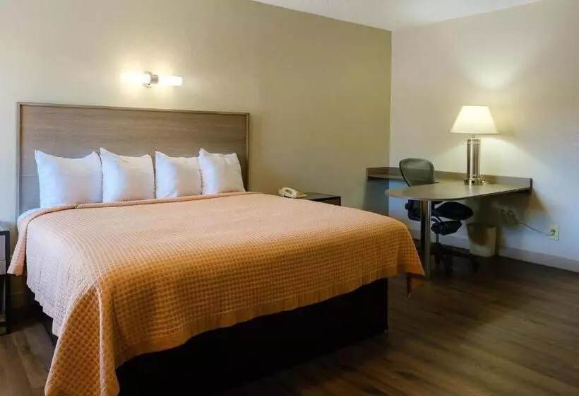 キングサイズベッドのスタンダードルーム, Red Carpet Inn Washington Dc