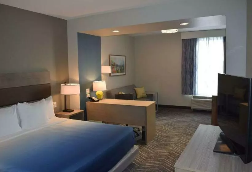 キングサイズベッドのデラックスルーム, La Quinta Inn & Suites By Wyndham Middletown