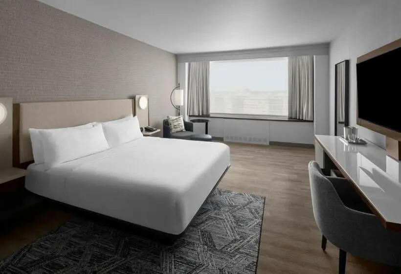 キングサイズベッドのスタンダードルーム, Crystal City Marriott At Reagan National Airport