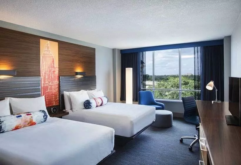 اتاق استاندارد با 2 تخت دوبل, Aloft Miami Dadeland