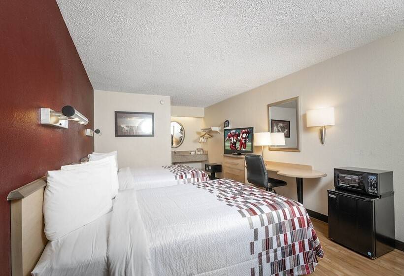 장애인을 위한 더블 침대 스탠다드 룸, Red Roof Inn Chapel Hill  Unc