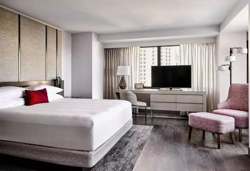 キングサイズベッド、シティビューデラックスルーム, San Francisco Marriott Marquis Union Square