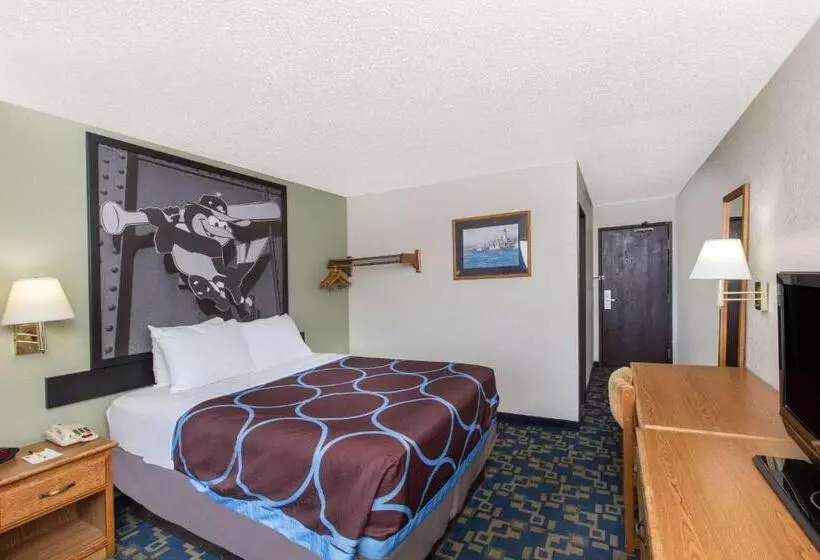 身障者適用クイーンサイズベッドルーム, Super 8 By Wyndham Aberdeen Md
