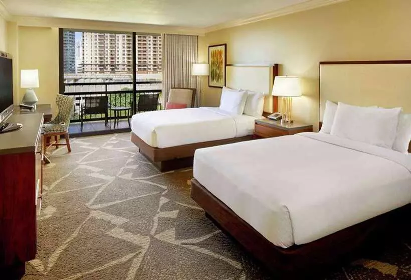 ２ダブルベッドのスタンダードルーム, Hilton Woodcliff Lake