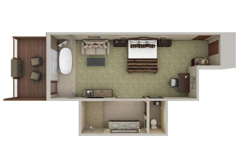 带阳台套房, Rustic Inn Creekside