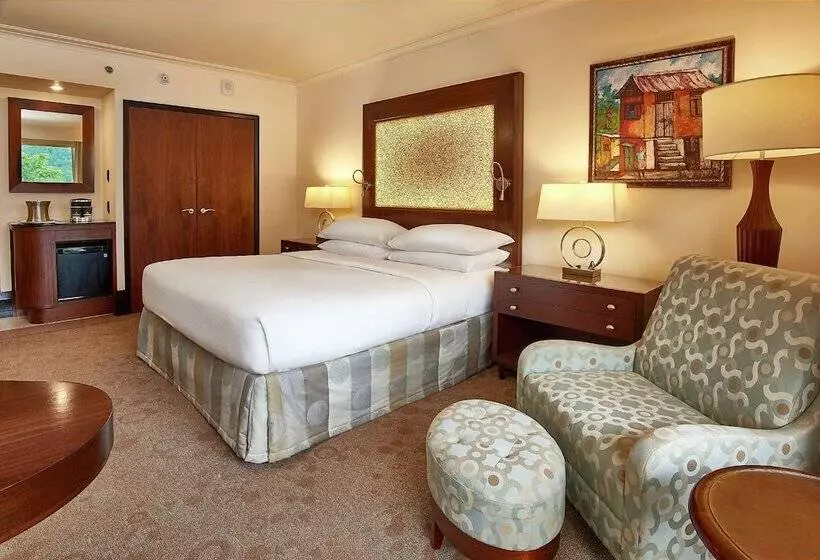 اتاق لوکس با چشم‌انداز استخر, Hilton Trinidad & Conference Centre