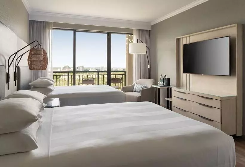 ゴルフ場の見えるスイートルーム, Orlando World Center Marriott