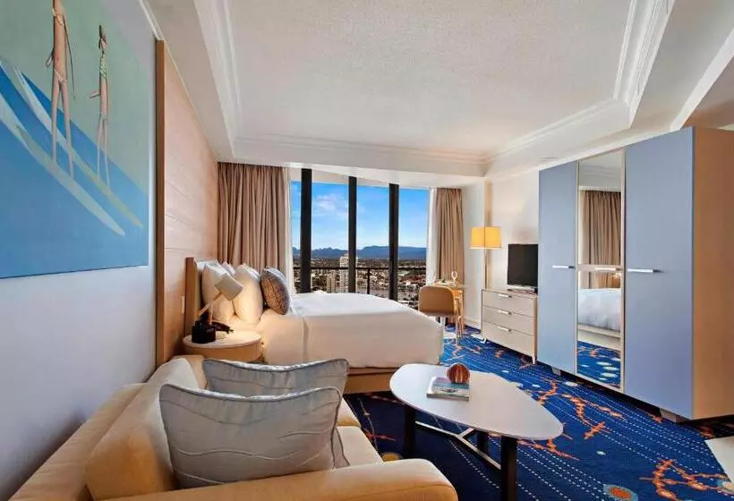 キングサイズベッド、シティビューデラックスルーム, Marriott Vacation Club At Surfers Paradise