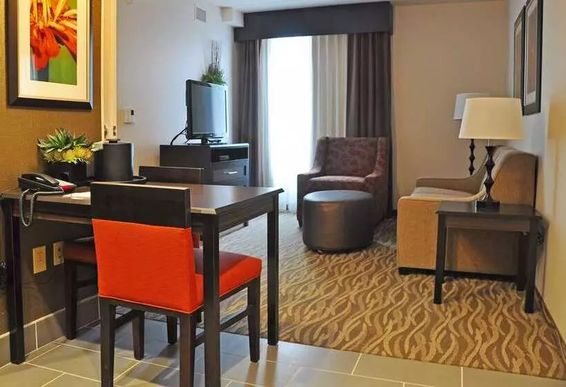 キングサイズベッドのスイートルーム, Embassy Suites By Hilton Boston Marlborough