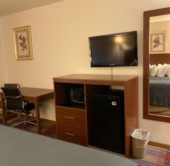 带大床的标准间, Americas Best Value Inn Champaign