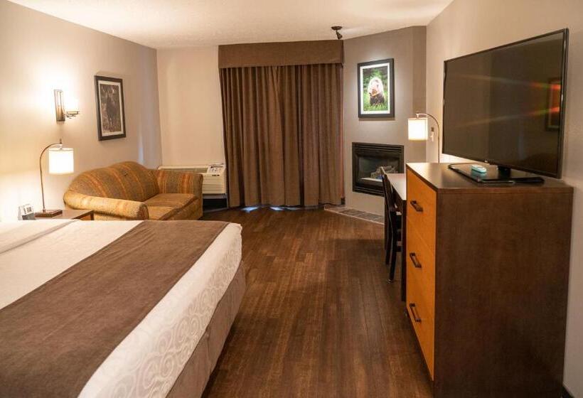 디럭스 룸 킹사이즈 침대, Pocaterra Inn & Waterslide