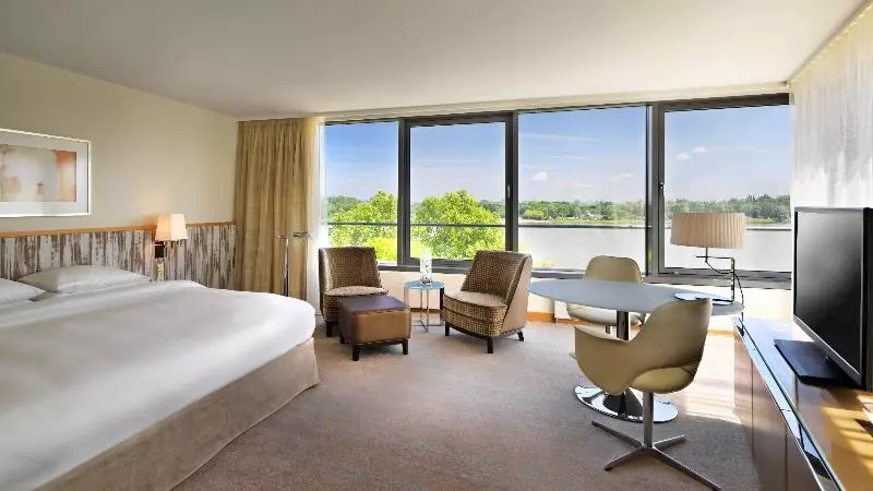 キングサイズベッドのデラックスルーム, Hyatt Regency Mainz