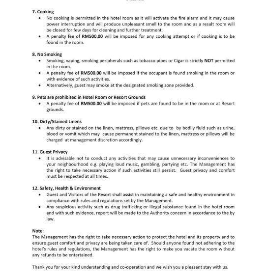 스탠다드 룸 산 전망, Damai Beach Resort