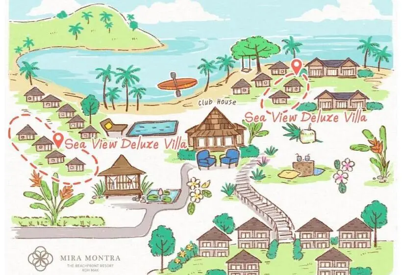 オーシャンビューのデラックス１ベッドルームビラ, Mira Montra Resort Koh Mak