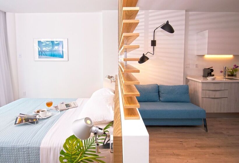 סטודיו סטנדרט עם מרפסת, 6080 Design Hotel By Eskape Collection