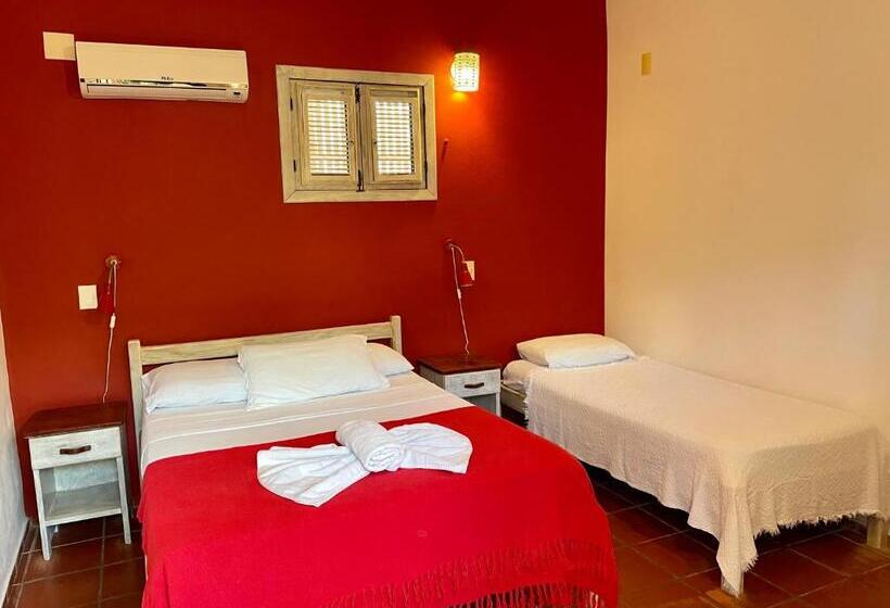 اتاق استاندارد سه تخته با بالکن, Pousada Atlantis