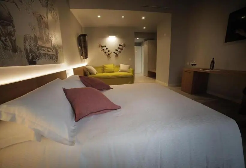 キングサイズベッドのデラックススイート, Agriturismo Acinatico Wine Relais