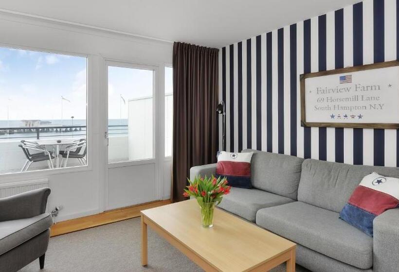 Deniz Manzaralı Balkonlu Superior Oda, Strand Hotell Borgholm