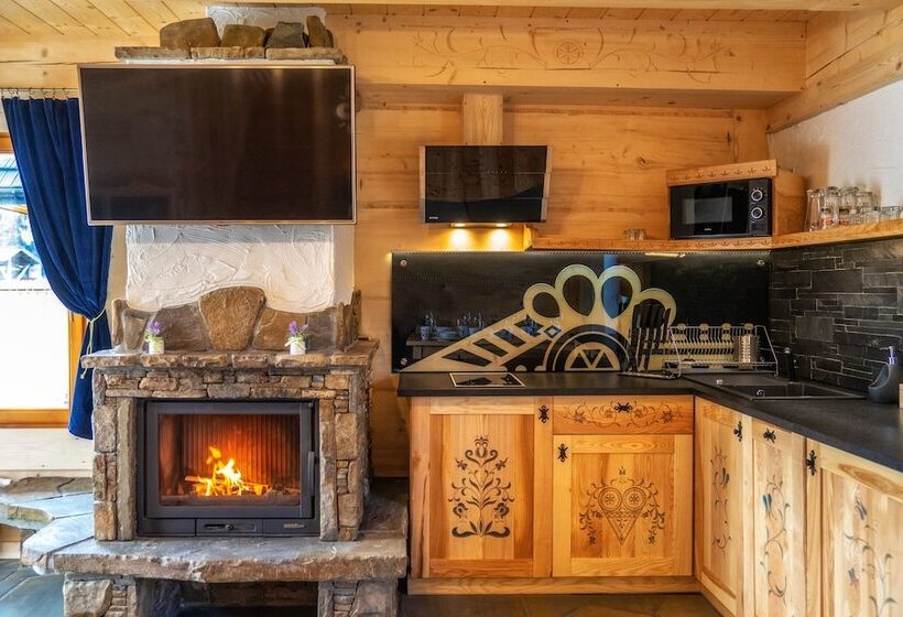 Chalet Deluxe 1 Dormitório, Domki Ze Hej Z Kominkiem Lub Sauną