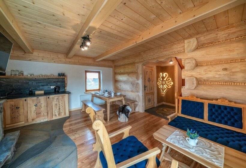 شاليه ديلوكس غرفة نوم واحدة, Domki Ze Hej Z Kominkiem Lub Sauną