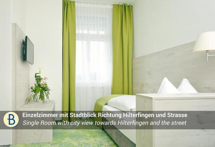 带城市景观的标准单人间, Restaurant Bellevue Au Lac