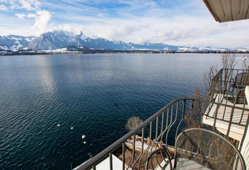 标准间带湖景, Restaurant Bellevue Au Lac