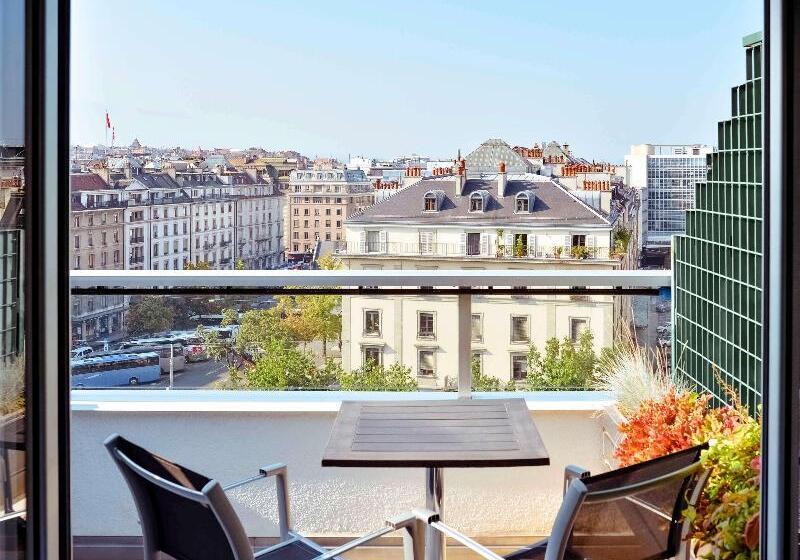 استودیو استاندارد با بالکن, Aparthotel Adagio Genève Mont Blanc