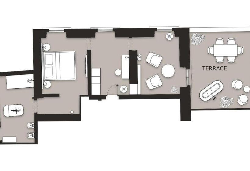 テラス付スイート, Villa Riviera Resort