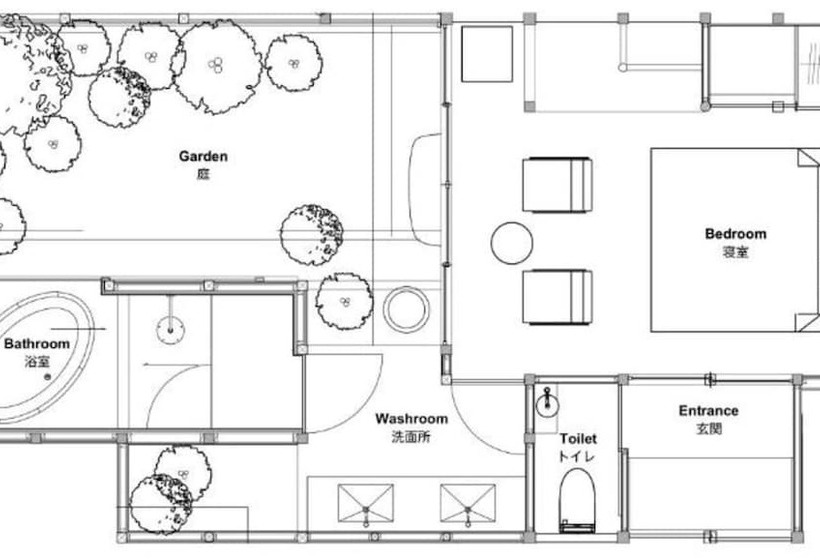 デラックスルーム, Nazuna Kyoto Gosho