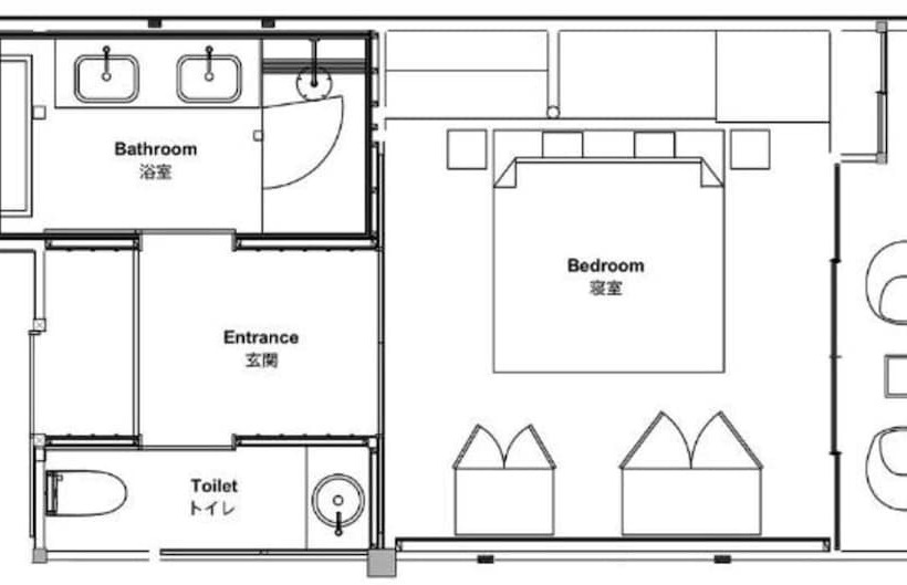 デラックスルーム, Nazuna Kyoto Gosho