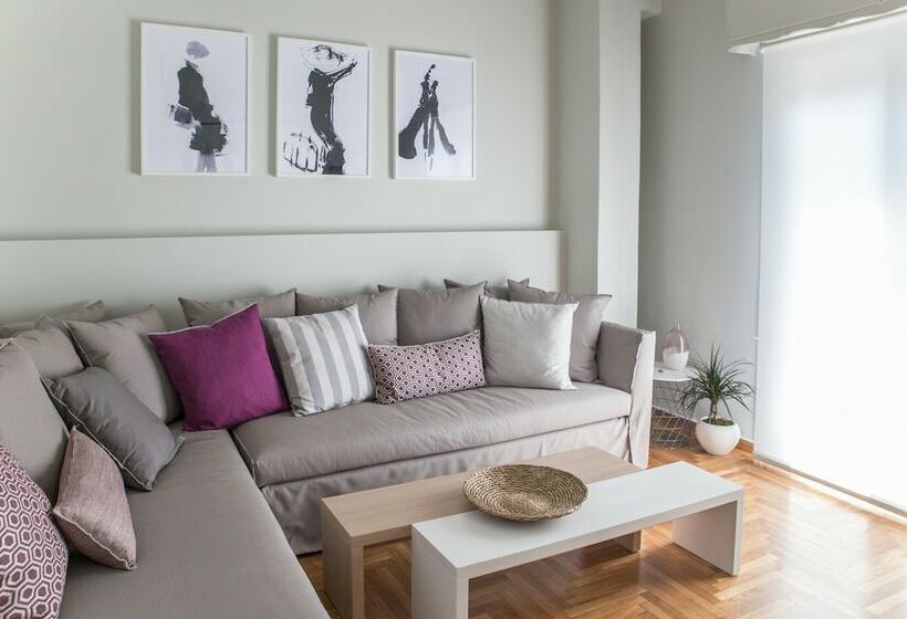 1 Sovrums Lägenhet med Balkong, Muses Residence