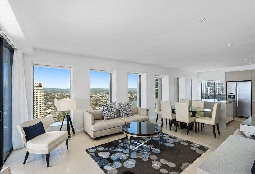 エクゼクティブアパートメントの３ベッドルーム, Soul On The Esplanade   Hr Surfers Paradise