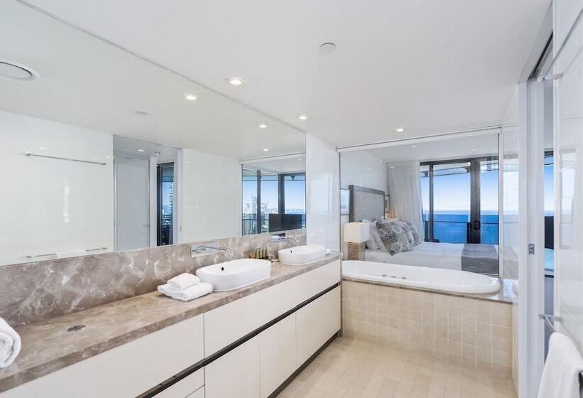 エクゼクティブアパートメントの３ベッドルーム, Soul On The Esplanade   Hr Surfers Paradise