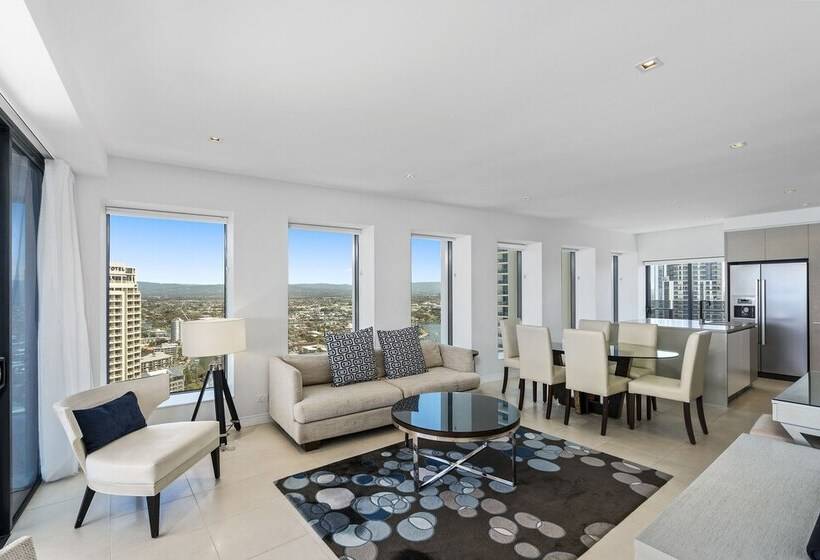 エクゼクティブアパートメントの３ベッドルーム, Soul On The Esplanade   Hr Surfers Paradise