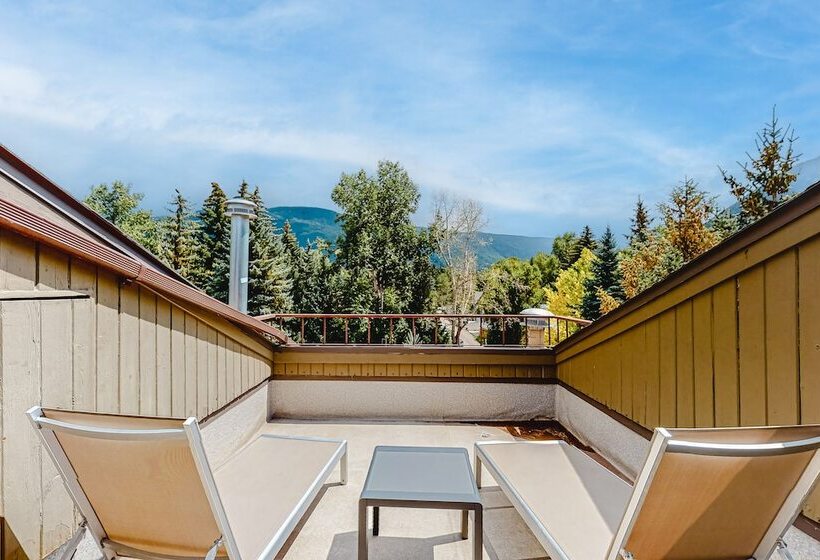 غرفة ديلوكس مزودة بشرفة, Aspen Mountain Lodge
