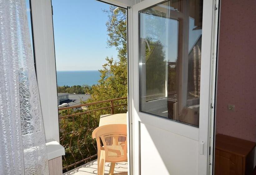 חדר דלוקס עם מרפסת נוף לים, Guest House Irina