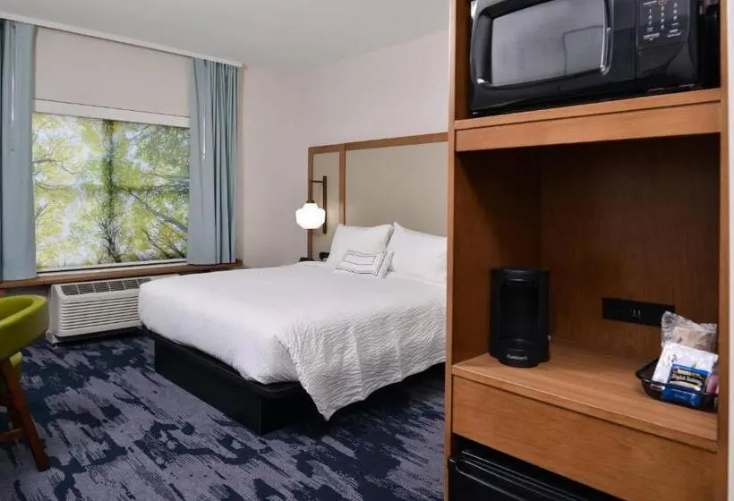キングサイズベッドのスタンダードルーム, Fairfield Inn & Suites By Marriott Canton
