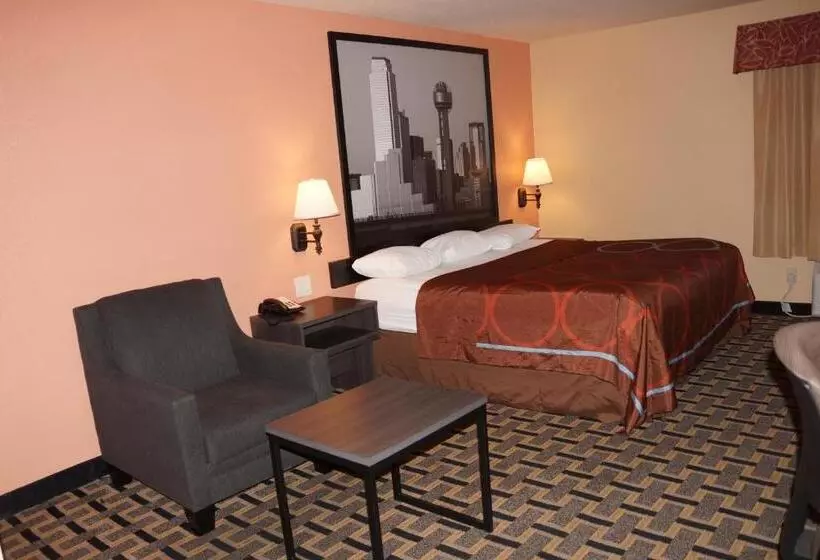 キングサイズベッドのスタンダードルーム, Super 8 By Wyndham Farmers Branch/north Dallas
