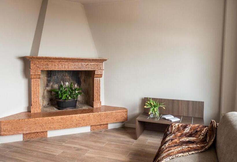 غرفة قياسية رباعية مطلة على الحديقة, Il Biotto