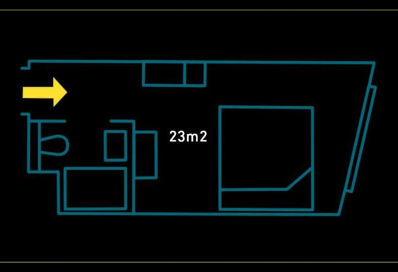 اتاق لوکس با تخت بزرگ, The Social Hub Berlin Alexanderplatz