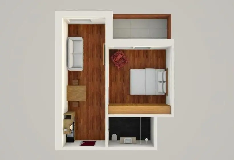 Deluxe-huoneisto 1 Makuuhuone, Appartamenti Residence Ada