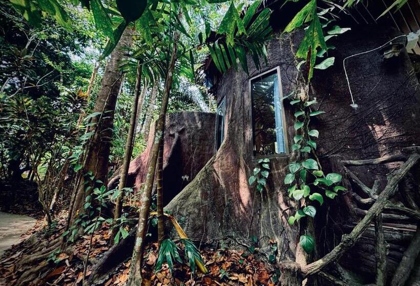 带花园景观的标准洋房, Khao Sok Paradise Resort