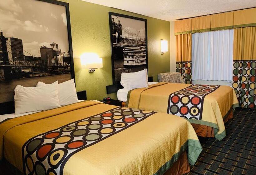 2ダブルベッドのスタンダードルーム, Super 8 By Wyndham Cincinnati Springdale Oh