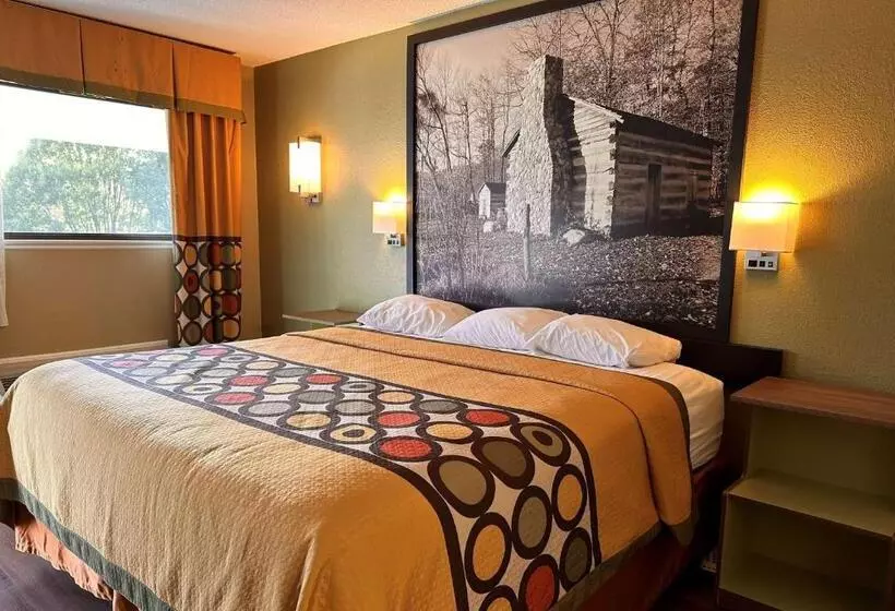 身障者適用スタンダードルーム, Super 8 By Wyndham Cincinnati Springdale Oh