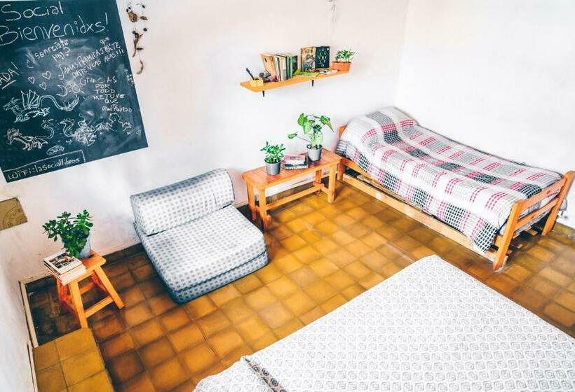 اتاق استاندارد با سرویس بهداشتی مشترک, La Social Hostel Y Libros