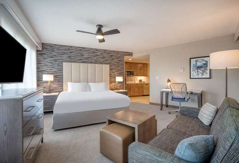 带大床的标准工作室, Home2 Suites By Hilton Charlotte Uptown, Nc