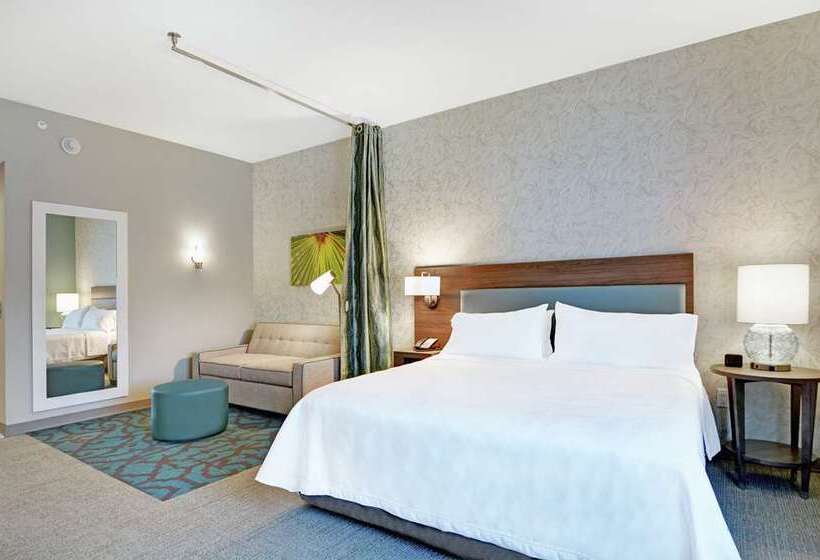 带大床的标准工作室, Home2 Suites By Hilton Charlotte Uptown, Nc