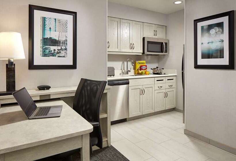 带大床的标准工作室, Home2 Suites By Hilton Charlotte Uptown, Nc