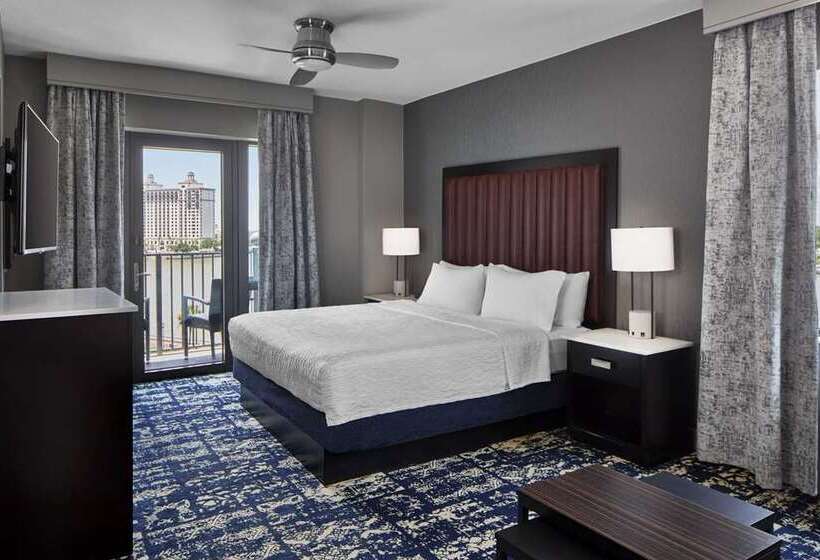 带大床的标准工作室, Home2 Suites By Hilton Charlotte Uptown, Nc